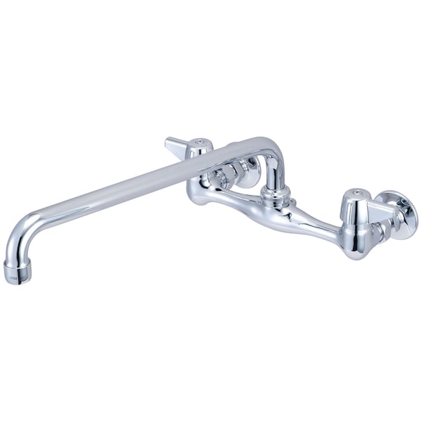 Two Handle Wallmount Kitchen Faucet in Chrome